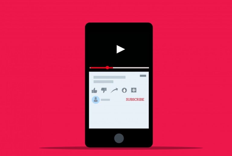 YouTube video icon cartoon