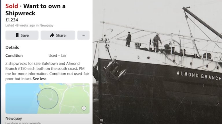 FB marketplace listing plus ship photo